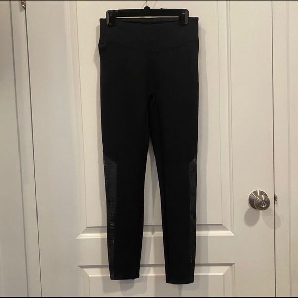 Spanx Faux Leather Perforated Leggings - Picture 5 of 6